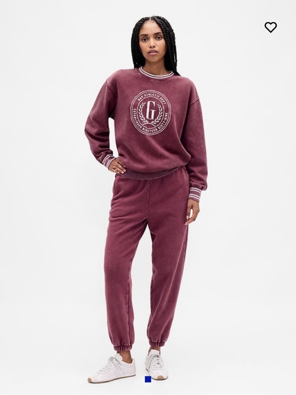 GAP High Rise VintageSoft Joggers XL in Tuscan Red Wash